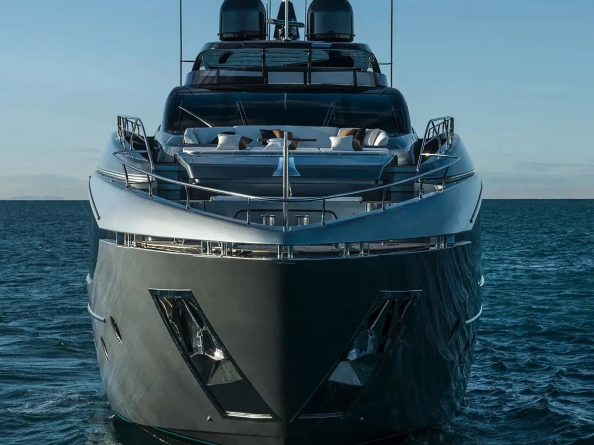 Luxury yacht exterior